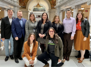 HSU and Ruff Haven Crisis Sheltering staff stand with Representative Angela Romero