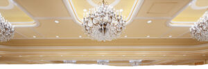 little america ballroom chandeliers